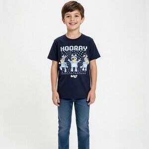 Boys Hooray Bluey Short Sleeve Graphic Tee Shirt